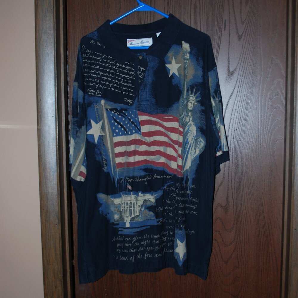 Patriotic Polo Shirt - XXL